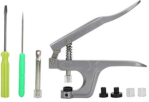 Jersey Druckknöpfe Zange, Metall Button Annähen Werkzeug Nähzubehör für DIY Basteln Stoff, Kleidung Taschen, Scrapbook, Kinderbekleidung