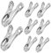 20Stücke Edelstahl Gartenclips Vielseitige Klemmen für Gewächshäuser Sonnenschutz und Pflanzenabdeckungen Robuste Fixier Clips für Gartennetz und Folien