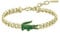 Lacoste Men's ARTHOR Collection Chain Bracelet in Yellow Gold with a Crocodile-Shaped Charm - 2040227