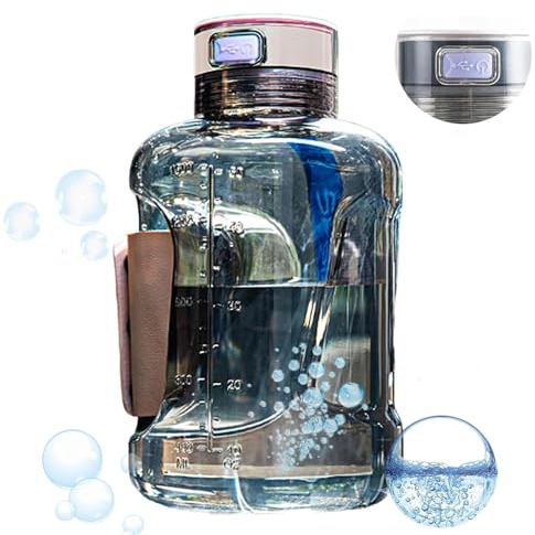 Bouteille d'eau d'hydrogène 1,5 L, générateur d'eau d'hydrogène, générateur bouteille d'eau d'hydrogène capacité antioxydante, machine d'eau d'hydrogène portable, pour les voyages bureau domicile ( Co