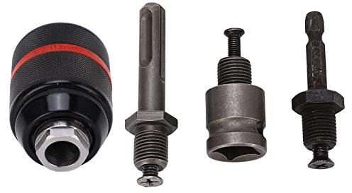 Portabrocas, Portabrocas para Destornilladores de Impacto Vástago de Rápido de 1/2 Pulgada Portabrocas sin Llave Autoajustable para Taladro Eléctrico, Martillo, Portabrocas