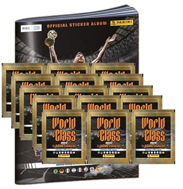Panini World Class Sticker 2024-1x Sammelalbum + 15x Sammeltüten