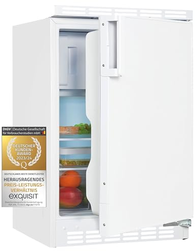 Exquisit Unterbau-Kühlschrank UKS115-3-080E weiss | Nutzinhalt: 82 L | 3*-Gefrieren | Unterbaugerät