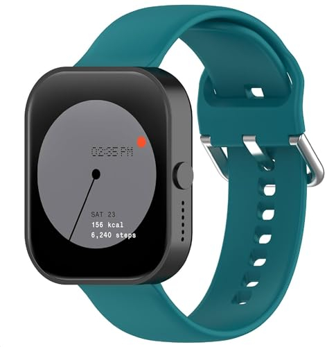 GIOPUEY Armband Kompatibel mit CMF by Nothing Watch Pro, Weiches Silikon Armband [Verschleißfest] [Atmungsaktiv] Ersatzarmband - Dark Green