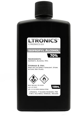 Isopropyl Alcohol Premium ACS BP Grade 70% IPA Rubbing Alcohol Isopropanol - 100ml Twist Cap