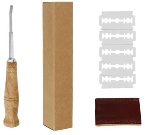 RDNKVB Lames Boulanger Scarifier Pain Lame a Pain Rasoir à Pain Porte Lame Boulanger pour Grigner Scarifier Pain Accessoire de Boulangerie