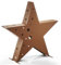 Kobolo Kerzenhalter Teelichthalter Laterne Deko Stern - Star - aus Metall - Rostoptik - XL