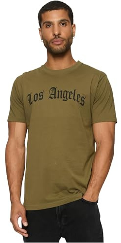Mister Tee Herren Los Angeles Wording Tee