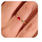 Aidenn Geburtsstein Ringe Gold für Frauen Damen,14K Vergoldet, Stapelbarer Granat Ring für Mädchen, Geschenke zum Geburtstag der Mütter, Verlobungs, Hochzeits und Versprechensringe Schmuck 54cm