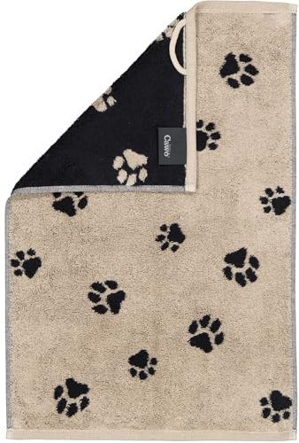 Handtücher WE Love Dogs Paws 6247 Schwarz-Beige - 93