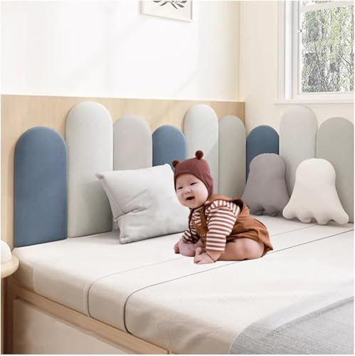 YWQJL Panel Acolchado Pared Cama Niños,Panel De Pared Acolchado 3D Panel De Pared Adhesivo Acolchado O Cabecero De Cama, Dormitorio, Salón, Cama(D,240)