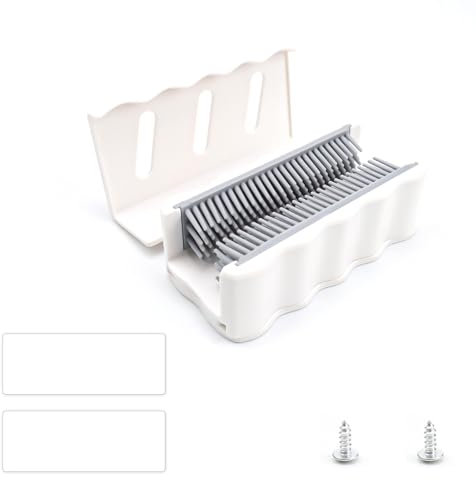 YFaith Attrape Cheveux, Blanc Attrape Cheveux Baignoire, Mural Filtre Cheveux Douche, avec Adhésif et Vis, pour Collecte des Cheveux dans Les Salles de Bains et Les Chambres