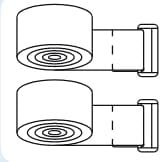 BugyKido 2-Pack Buggy Board Sticky Straps, Hook and Loop Fastener for Buggy Board, Easy to Replace, Secure and Stable Connection Accessory(No Buggy Board Included)