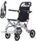 Fauteuil Roulant Pliable, Aide à la mobilité, Chaise de Voyage avec Repose-Pieds, fauteuils roulants Pliables pour Adultes,Noir