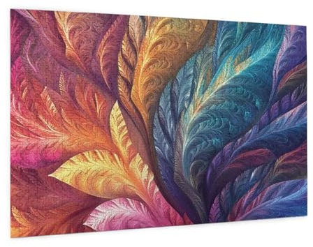 Abstrakt Puzzle 5000 Teile Erwachsene Puzzle Farbe Design für Erwachsene und Beginner, HD Farbe HolzPuzzle mit Geschenkbox Verpackung for Zimmer Deko Wohnzimmer, Geschenke für Frauen 100x150cm -z512