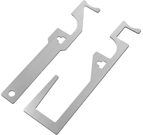 2 Pack Door Opener Firefighting Hand Tool,Stainless Steel Hand Hall Pass Tool,Multipurpose Leverage Firefighting Tools, Multifunctional Door Seam Manual Firefighter