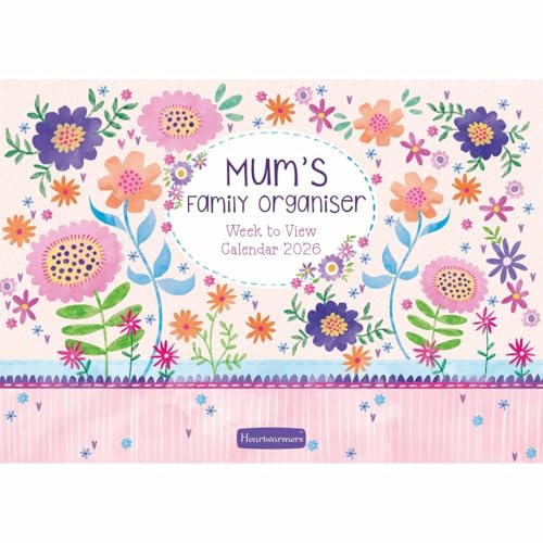 Mum's A4 Family Organiser 2026, Family Planners, Week To View, Family, Gift