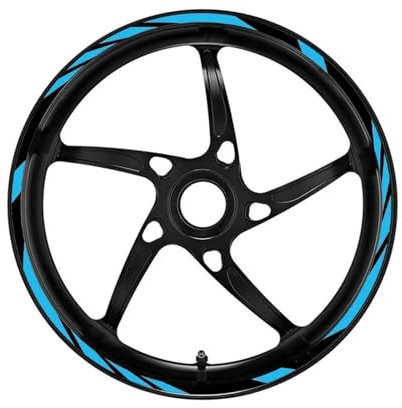 YHGGDN Felgendekor-Aufkleber Reflektierender Motorrad-Radnabenaufkleber Mit Nachtstreifen Für Aprilia RSV4 Dorsoduro Shiver 750 900 RS V4 Radnabenaufkleber Motorrad-Radnabenaufkleber(Farbe 12)