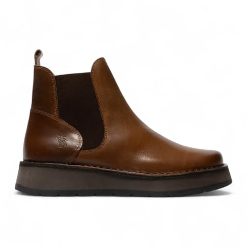 Fly Womens RAWI131 Chelsea Leather Ankle Pull-On Classic Comfort Boots