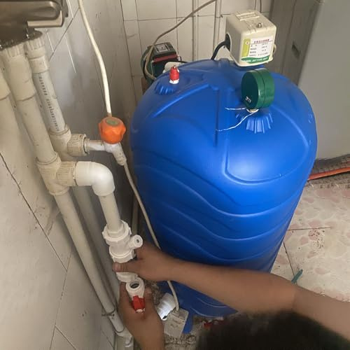 Generisch Druckbehälter zur Wasserspeicherung mit Manometer und Schalter | 120 l/32 Gallonen Druckbehälter für Sanitär, Heizung und klares Wasser | Temporäre Brunnenwasserlösungen (45 x 90 cm)