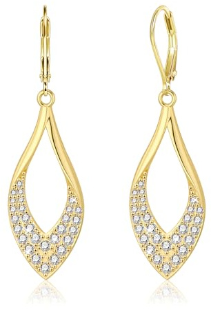 ALEXCRAFT Gold Layered Ohrringe Silber 925 Hängend Lange für Damen Frauen