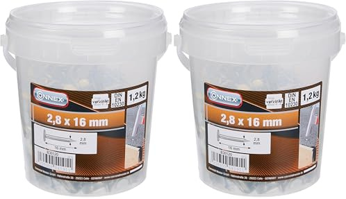 CONNEX B30120 2.8 x 16mm Roofing Nails in Bucket (Pack of 2)