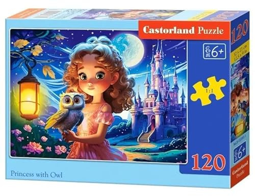 Puzzle 120 Princess with Owl CASTOR