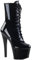 Higher Heels PleaserUSA Plateau Stiefel Sky-1020 Lack schwarz Gr.43