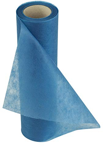 Sensalux Shine Tischläufer, Oeko-TEX 100, 30cm x 20m, transparent,Tischwäsche, stoffähnliches Deko-Vlies, ozeanblau