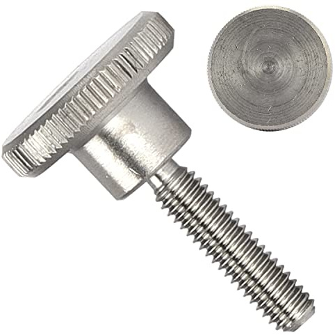 OPIOL QUALITY® Rändelschrauben DIN 464 hohe Form M4x10 mm aus Edelstahl A1 (2 Stück) Rändelschraube Daumenschrauben Randelschrauben Rändel Gewindeschrauben