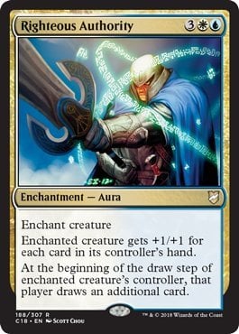 Magic: The Gathering - Righteous Authority - Commander 2018