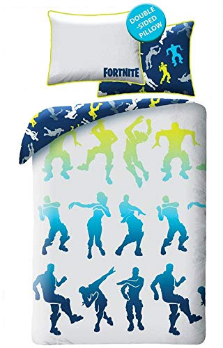 Epic Games Fortnite Bettwäsche 100% Baumwolle – Bettbezug 140x200 cm + Kissenbezug 70x90 cm