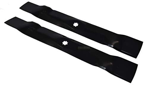 Lot de lames de tondeuse à gazon 2 x 54,5 cm compatible avec John Deere GX22150 105 115 125 X110 X145
