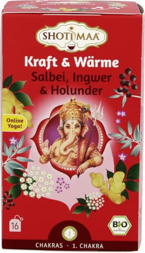 Shoti Maa BioAyurvedaTee Kraft Wärme Salbei Ingwer Holunder g, Holunderblüte, 32 g