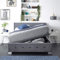 Aspire Beds Upholstered Side Opening Storage Ottoman Bed in Steel Plush Velvet, Grey Linen or Silver Crushed Velvet Fabrics - Plush Velvet (Small Double 4ft 120 * 190)