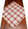 Landhaus-Mitteldecke Fanni Rot kariert mit Herzen Tischdecke 80 x 80 cm aus der Landhausserie Fanni für den gemütlich-rustikalen Landhaus-Stil