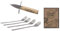 Austern Set mit Messer und Gabel, 4 Stück