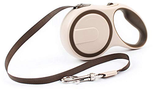 Rollleine Für Hunde Braun 3M 5M Nylon Automatische Einziehbare Hundeleine Einstellbares Haustier Gehtraining Ausziehbares Zugseil 5M