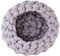 Katzenkörbchen Gewebtes Katzenbett Nest Aus Reiner Baumwolle Warmer Katzenkorb Kuschelkissen Haustierbett Maschinenwaschbar Gray,35cm/14in