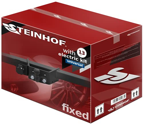 STEINHOF NEU Anhängerkupplung AHK starr kompatibel mit Peugeot Boxer Pritsche 2006-02.2014 mit 13-polig Universal-Elektrosatz