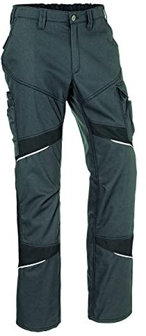 KÜBLER Workwear | KÜBLER ACTIVIQ Cotton+ Arbeitshose | anthrazit/schwarz | Größe 64
