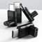 UseBean Adaptateur USB C à Angle Droit 90 Degrés, (Lot de 4) USB Type-C 3.2 Gen2 Mâle vers Femelle PD 240W 20Gbps 4K Vidéo Connecteur, Compatible avec iPhone 16 15 MacBook Pro iPad Pro Galaxy S25