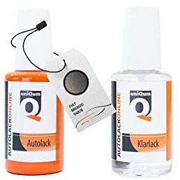 uniQum Autolack Stift + Klarlack im Vorteilsset fürs Auto für FIAT BRONZO 548/B Autolack Reparatur 2 x 30 ml