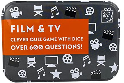 Widdle Gifts Quiz in a Tin Game with Dice 600+ Questions - Film and TV 0200