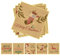 Christmas Kraft Stickers Frohe Weihnachten Geschenkaufkleber Tags Xmas Etiketten 10 * 10 cm Selbstklebend Happy New Year Holiday Kraftpapier abnehmbar für Geschenke 50 PCS