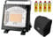 NJ-H1 Portable Lightweight Gas Heater Camping Stove Butane Outdoor 1.7kW Piezo with Carry Bag Canisters (Gas Heater + Bag + 4 canisters)