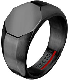 Sector No Limits Basic Anello Uomo in Acciaio, smalto, IP nero - SZS85021
