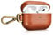 AirPods Pro 2 Ledertasche Hülle, ICARER Echt Leder Vintage Tasche Stoßfeste Schutzhülle Lightweight Case mit Schlüsselbund für Apple AirPods Pro 2 2022 (Braun)