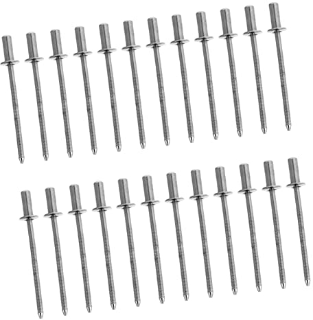 TEHAUX Blindflachnieten 50 Stück Edelstahl Selbstdichtende Nieten Rundnieten für Die Montage