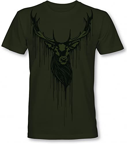 Maglietta da cacciatore: Dripping Deer – regalo per cacciatori – cervo – abbigliamento da cacciatore – abbigliamento da caccia – regalo per uomini – maglietta da caccia – Eber Outdoor Natur Army